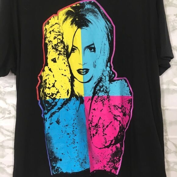 BRITNEY SPEARS SHORT SLEEVE TEE LARGE 100% COTTON Y2K - Picture 2 of 8